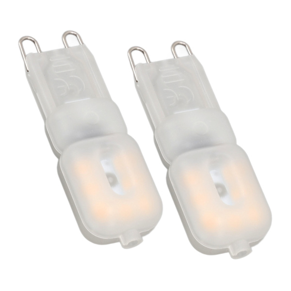 2 stk G9 LED-pærer Professionelle 14 LED'er Høj lysstyrke 270lm Dæmpbar erstatningspære 3W 220V