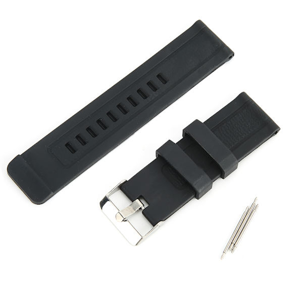 24 mm kellorem Silikoninen tappi Solki Kelloremmi Urheilukello Tarvikkeet