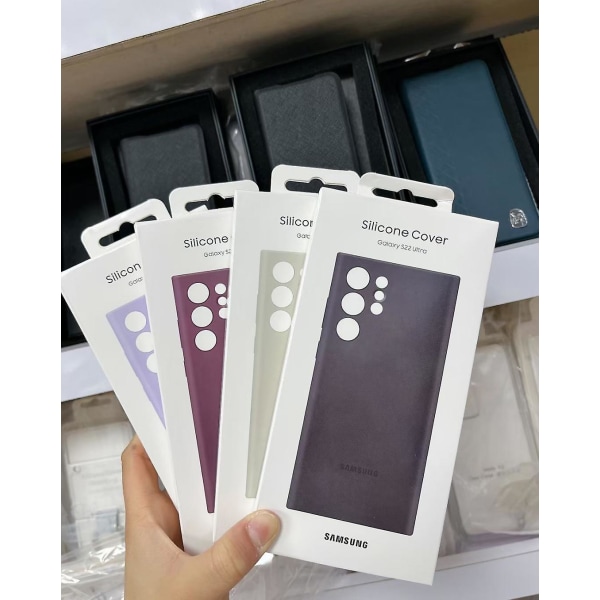 Samsung Silikonfodral Skyddsfodral For Galaxy S22ultra S22 Ultra 5g Modefodral Mobiltelefon