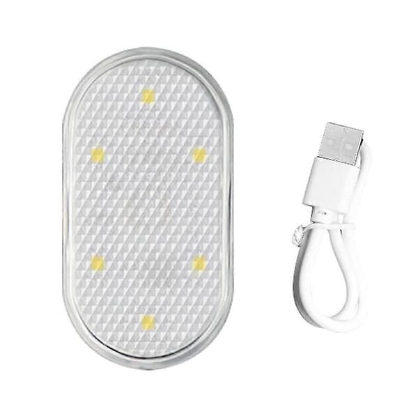 Liten leselampe for biltaket USB-lader Bilbelysning LED-berøringsskjerm