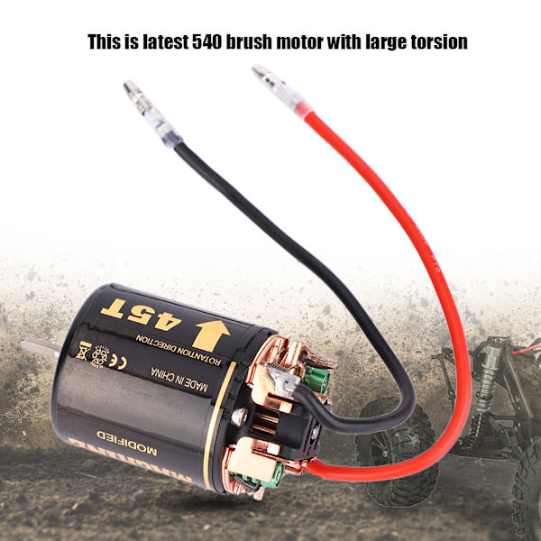 45T Universal RC modellbil 540 borstlös motor för stora lastbilar/klättrande bilmodell
