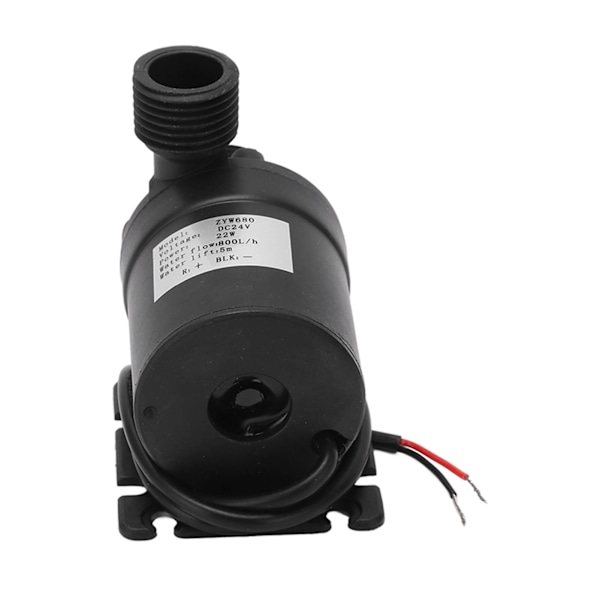 DC 24V borstlös vattenpump dränkbar 800L/H Flöde 9500rpm IP68 Vattentät för dammakvarium
