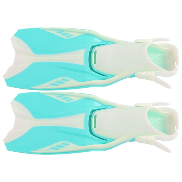 1 par justerbare snorkel-finner TPR åpen hæl lange dykkerføtter for svømming snorklingM