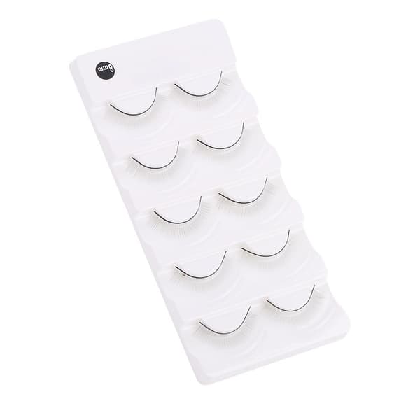 5 Pairs Practice Eyelashes False Eyelashes for Eyelash Extension Grafting Eye Makeup Training Tool