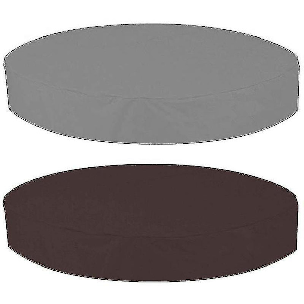 Vandafvisende Grå Udendørs Rund Spa Whirlpool Dæk 210*30CM