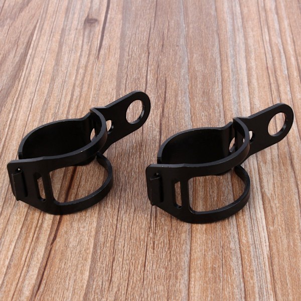 Motorcykel Blinklys Montering Beslag 30-43mm Gaffel Flytning Klemmer Sort HNH
