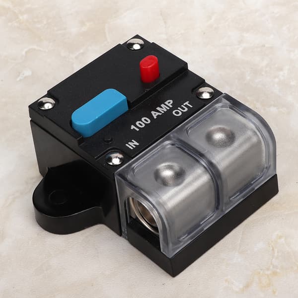 80A 300A Car Resettable Circuit Breaker Self-Reset Fuse Manual Reset Button (100A)