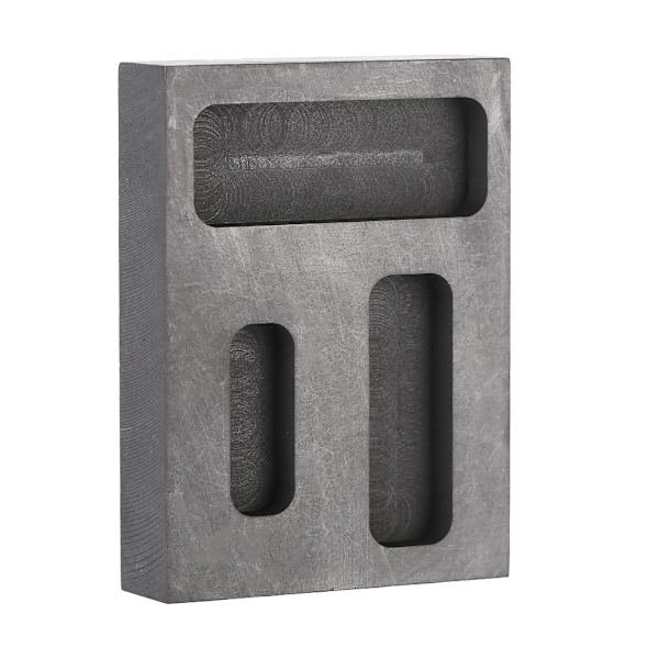 Graphite Crucible Ingot Torch Melting Casting Refining Scrap Bar Combo Mold