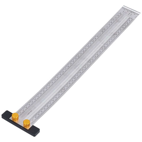Marking Scale Exquisite Accurate Portable Convenient Robust Durable Multifunctional T-shaped Hole Ruler (400mm)