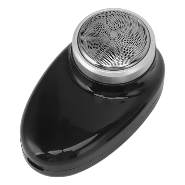 Mini Elektrisk skäggklippare Roterande Hårtrimmer USB Laddning Bärbar Trimmaskin Svart