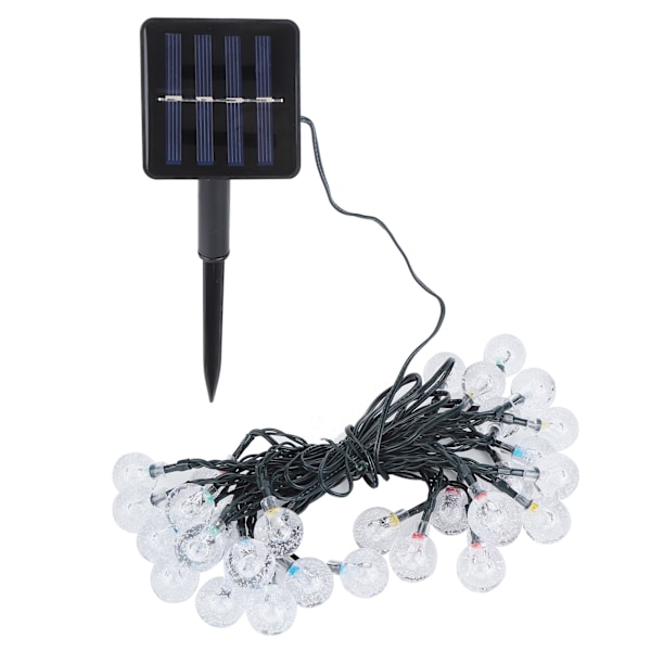 5m 30LED Chips Solar Power String Light för trädgårdslandskap Juldekoration Färgglada ljus