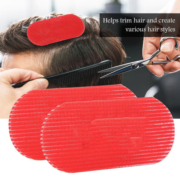 2 stk Hårklips Hårstyling Barberklemmer Hårklipp Makeup-klistremerke Pute Rød