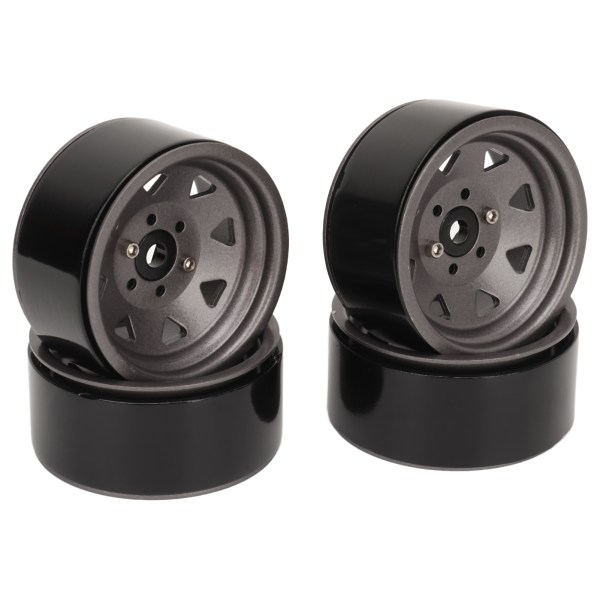 4st 1,9 tum RC-fälgar Universal Fit Stark stöd 8-ekrar hjulfälgset för Axial SCX10 II SCX10 III Titanium