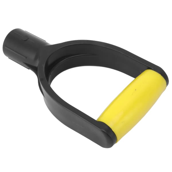 Spade D Grip Handle 32 mm Inner Diameter Silicone Grip Reinforcement Snow Shovel Handle Replacement for Digging Raking Tool Yellow Black