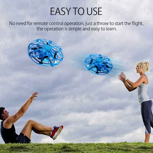 Mini Drone Barn Drone Toy Hand Helikopter RC Quadcopter Infraröd Induktion Fjärrkontroll Flygande Flygplan Presenter för pojkar Flickor Vuxna