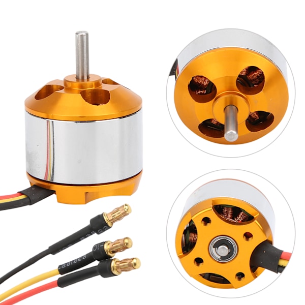 Professionel A2212 Outrunner Børsteløs Motor Højtydende Motordele til RC Quadcopter 2200KV