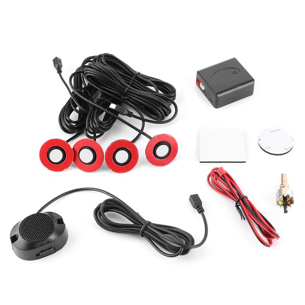16,5 mm bil indbygget bakradar sensor Bakassistent med summer (Hvid)