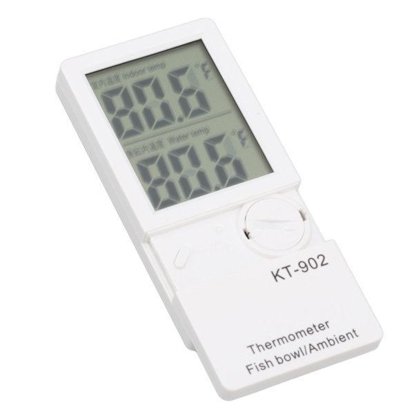 Digital akvarietermometer Ultralavt strømforbrug Elektronisk digital indendørs og udendørs termometer til fisketank KT902