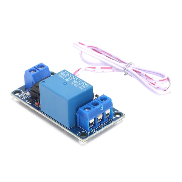 Relémodul Bistabil 1-knapps StartStopp Selvblokkerende Elektronisk Kontrollkomponent DC12V