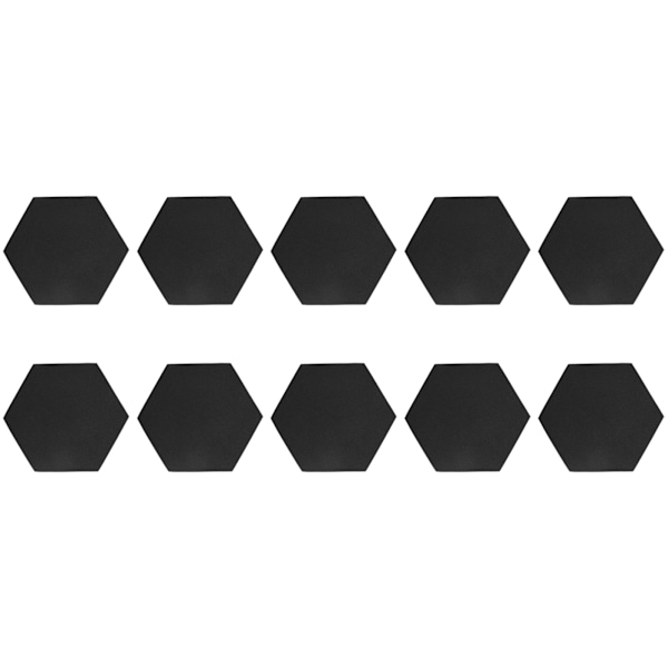 10 stk hexagonale akustiske skum brandhæmmende højdensitet dekorative lydabsorberende vægpaneler