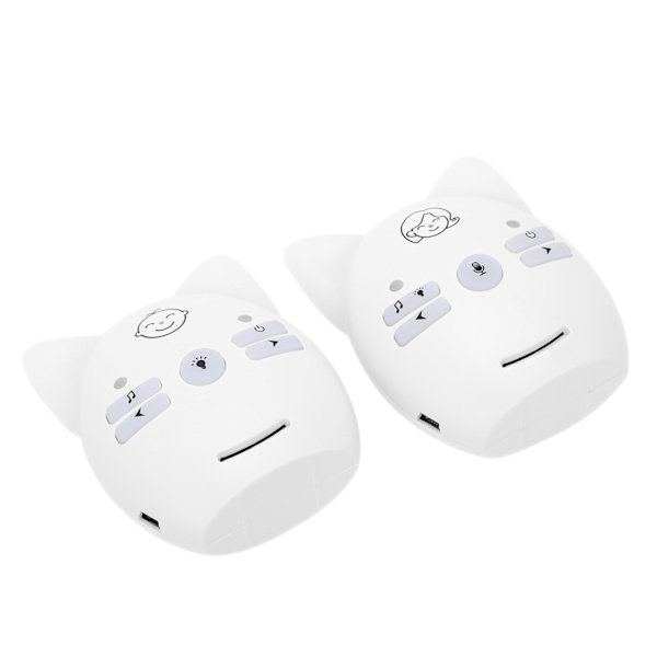 Langaton ääni-vauvanvalvoja Two Way Talk Baby Monitor yövalolla ja musiikilla (100-240V)(US-pistoke)