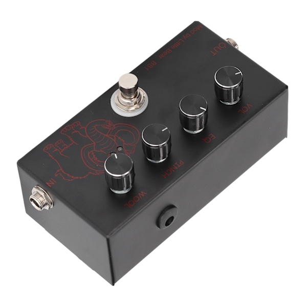 Gitarreffektpedal Bypass-funktion Stabil Kraftfull prestanda för bas, elgitarr DC9‑12V