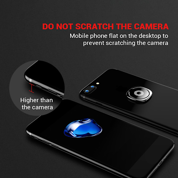 Mode Finger Telefon Hållare Ring 360° Roterande Telefon Finger Grip Support