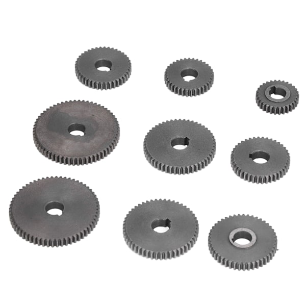 9st metall växelsats Mini svarv skärmaskin växlar 2xT60 2xT50 1xT45 2xT40 1xT35 1xT30