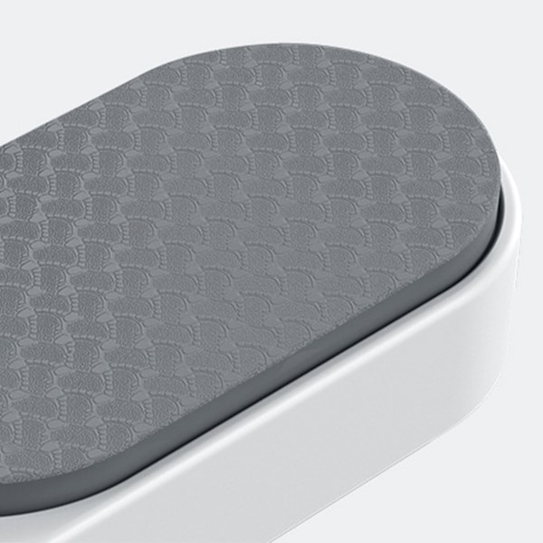 Plank Board Core Trainer med Timing Funktion Multipurpose Fitness Push Up Bracket Träningsplatta Grå