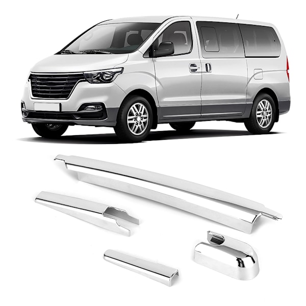 4st ABS Bakre Vindrutetorkare Kåpa Trim Passar för Hyundai Grand Starex H1 2019