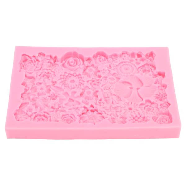 Fondant Form Stick Proof Easy Release Odorless Silicone DIY Baking Mold for Chocolate Cake Cupcake Decoration