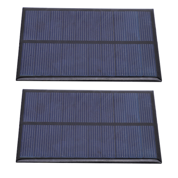 2 stk. Mini solpanel epoxy strømmodul batteri polysilicium industritilbehør 5V 500MA