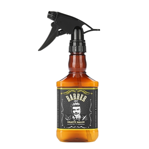 300ML Påfyllningsbar Frisörvattenspruta Barber Vintage Sprayflaska Hårverktyg Brun