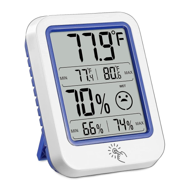 Digitalt hygrometer indendørs termometer, hygrometer, temperatur- og fugtighedsmonitor