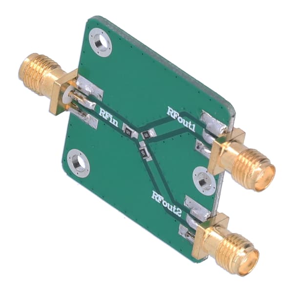 Resistans Power Splitter Modul Holdbar DC‑5G 6dB 1 til 2 RF Mikrobølge Distributor Divider til Radiofrekvens