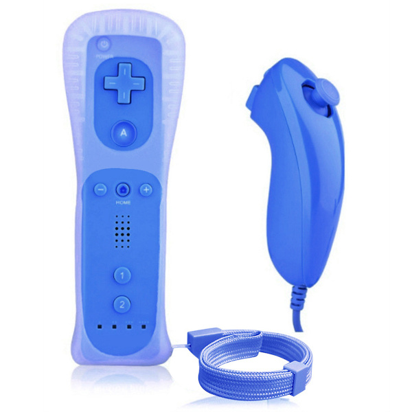 Fjärrkontroll och Nunchuck Controller Trådlöst spelhandtag Fjärrkontroll Nunchuck Controller kompatibel för