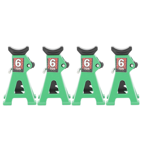 4st Mini Jack Stativ Justerbar Aluminium Legering Skala Jack Ställ Set 1/24 för SCX24 RC Car Green