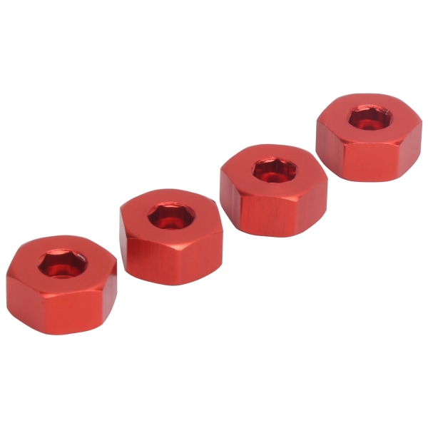 4st 5 mm till 12 mm kombinerhjulsnav Hexadapter tillbehör för WPL D12 1/10 RC TrucksRed