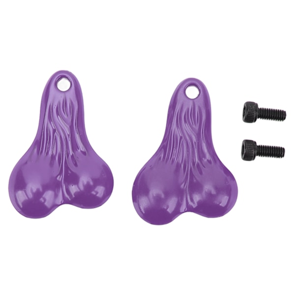 2st RC Bumper Ball Bull Nut Zinklegering Hängande kulmuttrar för Traxxas SCX24 FX24 Lila