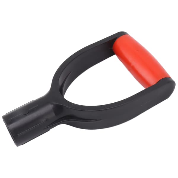 Spade D Grip Handle 32mm Inner Diameter Silicone Grip Reinforcement Snow Shovel Handle Replacement for Digging Raking Tool Red Black