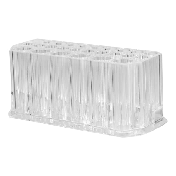 26 hål Transparent kosmetisk borste Förvaringshållare Ögonbryn Penna Organizer Display Stand Support