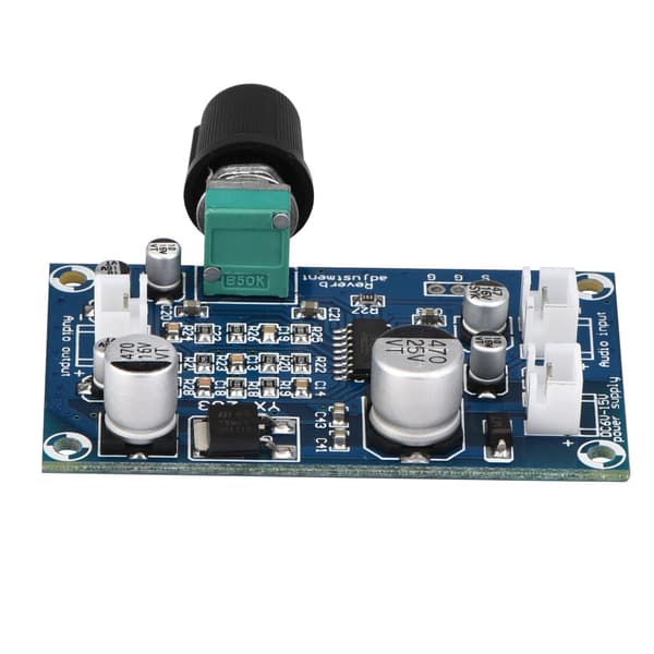 Mikrofon Efterklangs Plade Audio Effektforstærker Board Enkelt Kanal DC6-15V