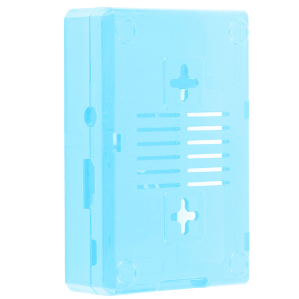 Shell Case Frosted Case Cover ABS for Raspberry Pi 3B 3B+ E Style with Screws (Blue)