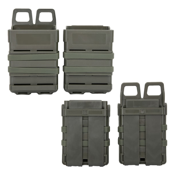 Portabel Mag Fast Attach Pouch Molle System Modul Dobbelt Ammo Holder Bærer Army Green