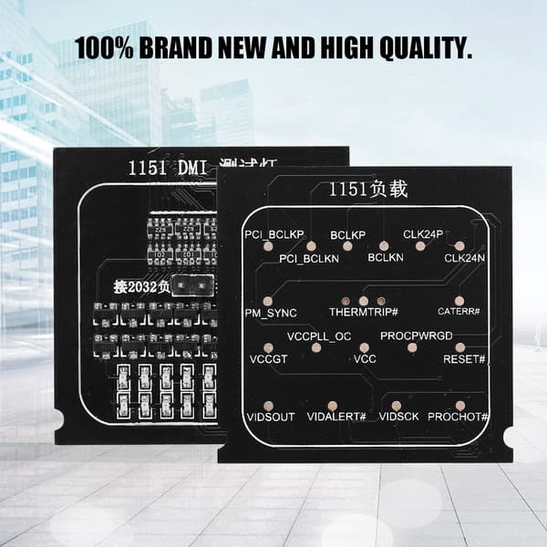Intel Motherboard Tester med LED-indikator - 2 i 1 testkort til 1151 CPU-stik
