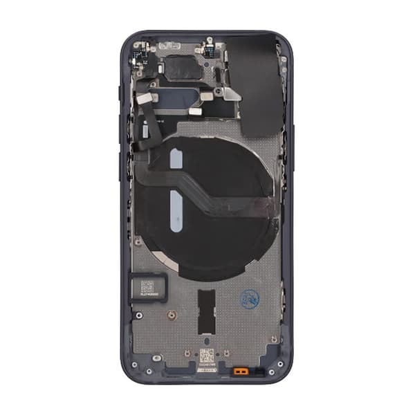 Kompatibel med iPhone 12 Mini Bagside Komplet Med Smådele Sort Svart black