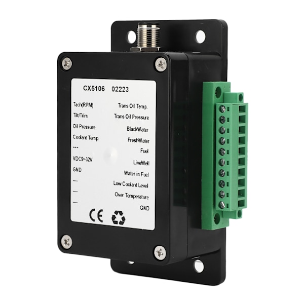NMEA 2000 -muunninlaatikko jopa 13 sensorille IP67 vedenkestävä DC 9-32V veneille ja jahdeille