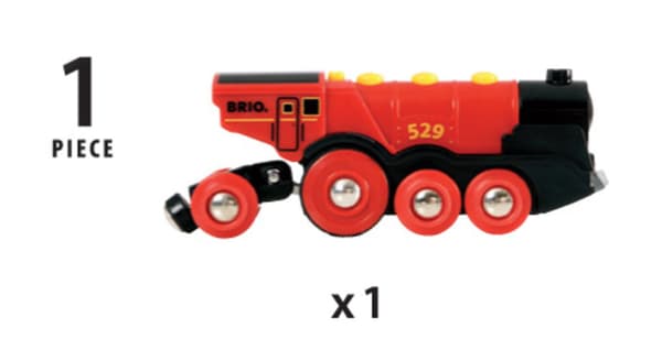 Batteridrivet Actionlok Brio Svart, Röd 99