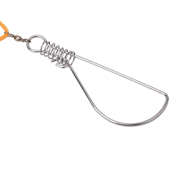 Stainless Steel Heavy Duty Fishing Catch Stringer with 5 Locking Snaps Nylon Rope Float