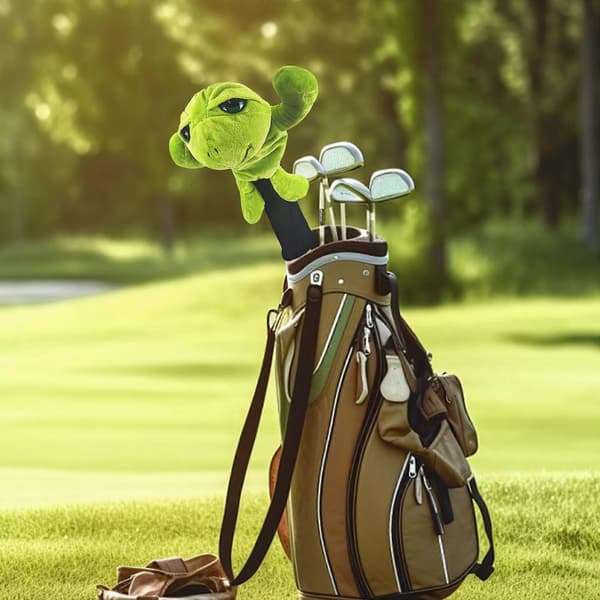 Bæredygtigt Plys Golf Træcover Unikt Dyregolfkøllecover til Trækøller panda